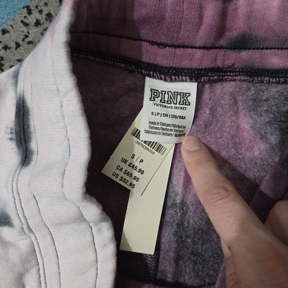 Victoria's Secret PINK Tie Dye Campus Joggers, S, NWT - Picture 2 of 10